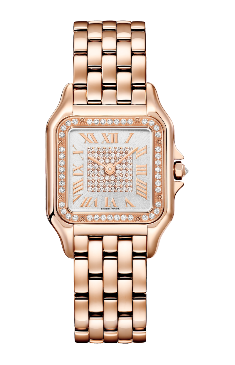 Cartier | PANTH&Egrave;RE DE CARTIER, MODELLO MEDIO, ORO ROSA, DIAMANTI, QUARZO - WJPN0092 (1)