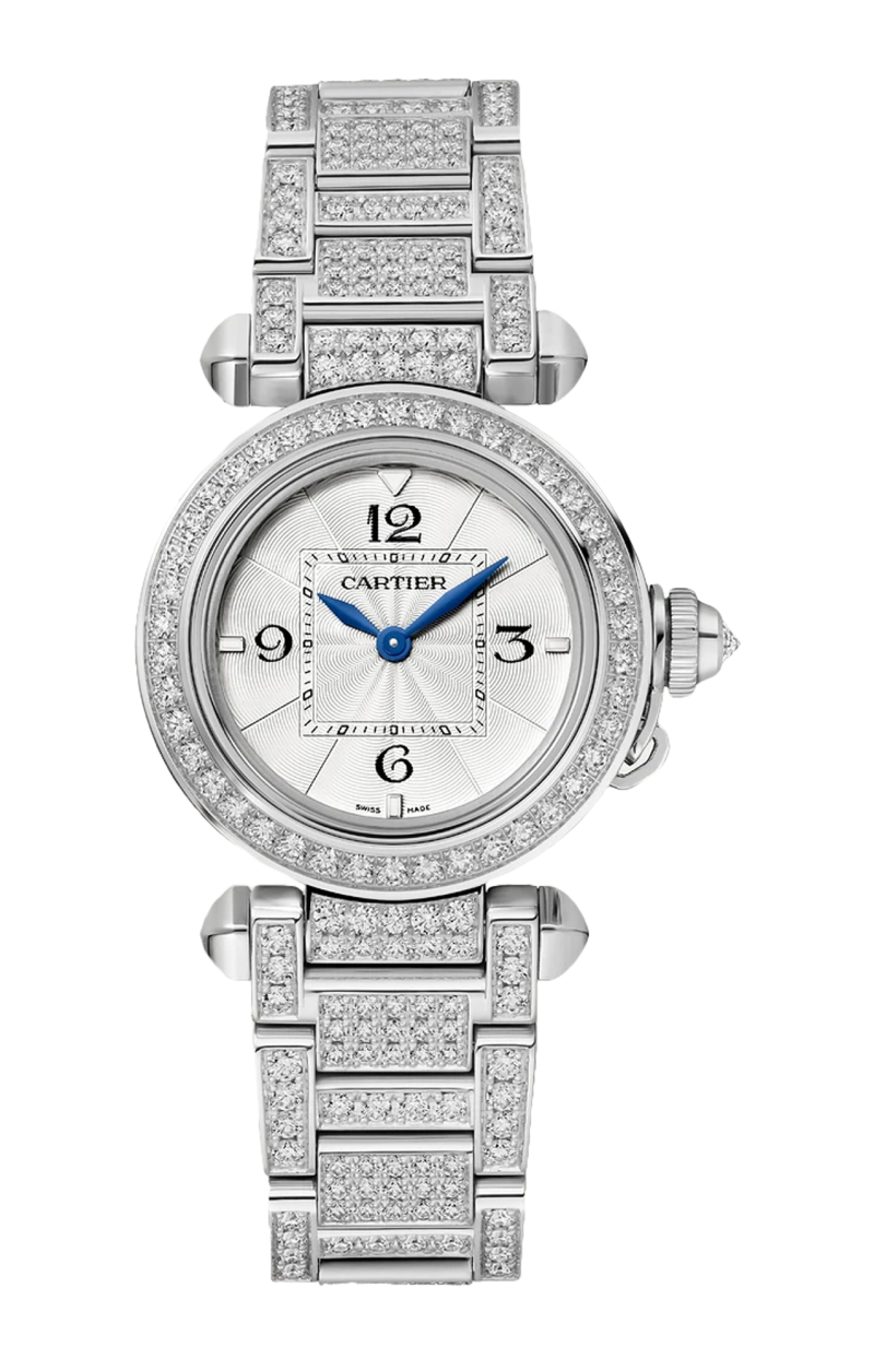 Cartier | PASHA DE CARTIER, 30 MM, ORO BIANCO, DIAMANTI, QUARZO - WJPA0019 (1)