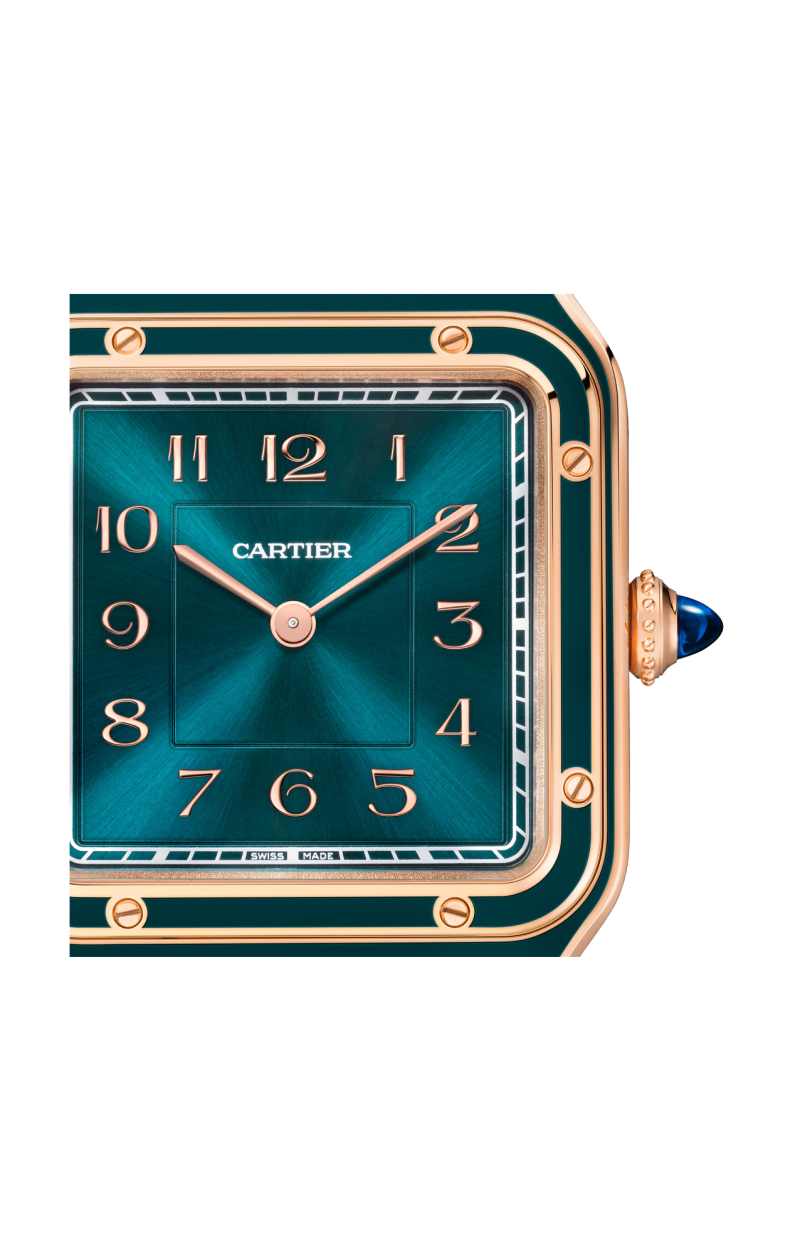 Cartier | SANTOS-DUMONT, MODELLO GRANDE, ORO ROSA, MANUALE - WGSA0098 (5)
