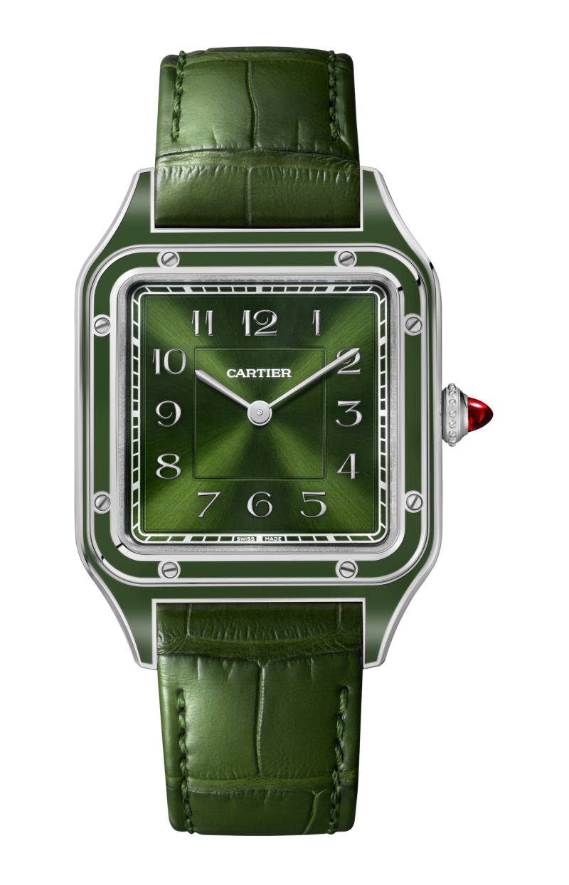 Cartier | SANTOS-DUMONT, MODELLO GRANDE, PLATINO, MANUALE - LIMITED EDITION - WGSA0096 (1)