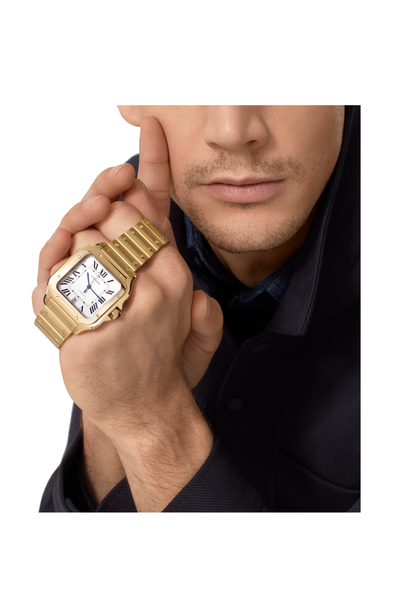 Cartier | SANTOS DE CARTIER, MODELLO GRANDE, ORO GIALLO, AUTOMATICO - WGSA0042 (9)