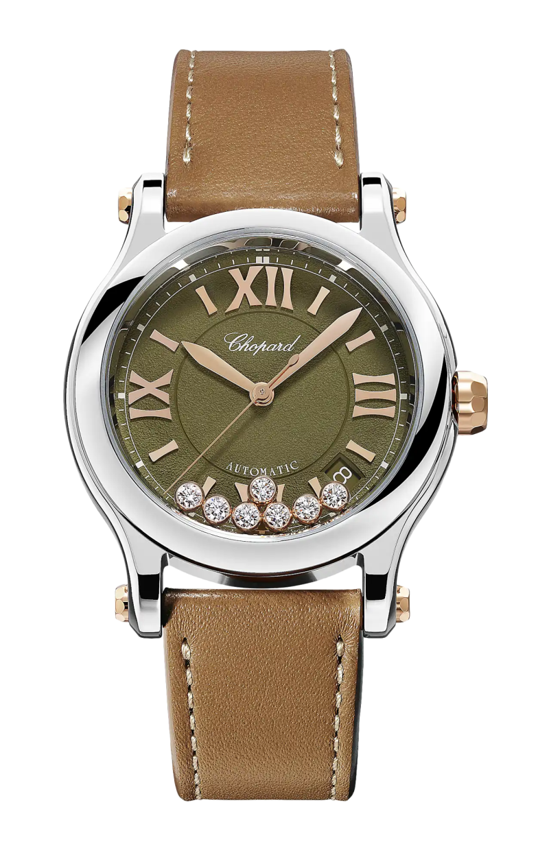 Chopard | HAPPY SPORT 36 MM, ORO ROSA ETICO, LUCENT STEEL&trade;, DIAMANTI - 278559 (1)