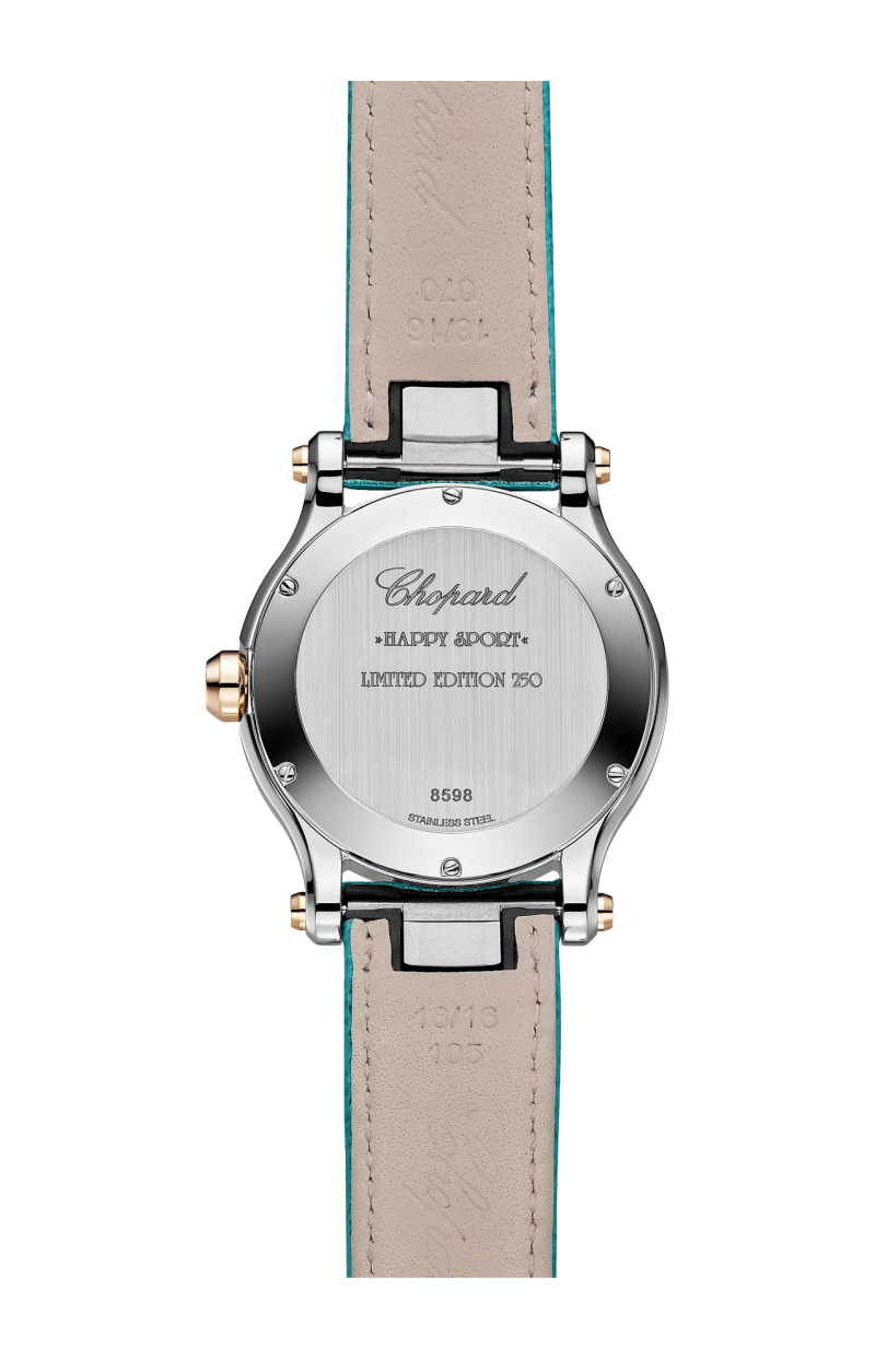 Chopard | HAPPY FISH 36 MM, QUARZO, ORO ROSA ETICO, LUCENT STEEL&trade;, DIAMANTI - LIMITED EDITION - 278598 (2)