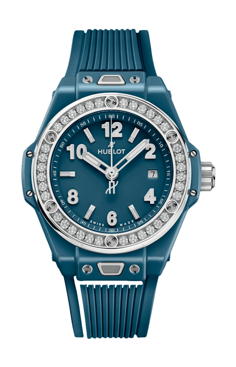 Hublot | BIG BANG ONE CLICK PETROL BLUE CERAMIC DIAMONDS 33 MM - 485.ES.5171.RX.1204 (1)