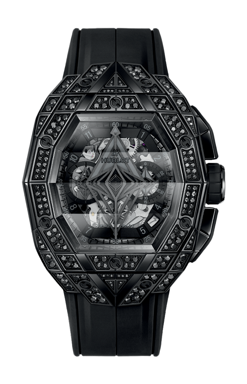 Hublot | SPIRIT OF BIG BANG SANG BLEU ALL BLACK PAV&Eacute; 42 MM - 648.CX.0114.RX.1600.MXM24 (1)