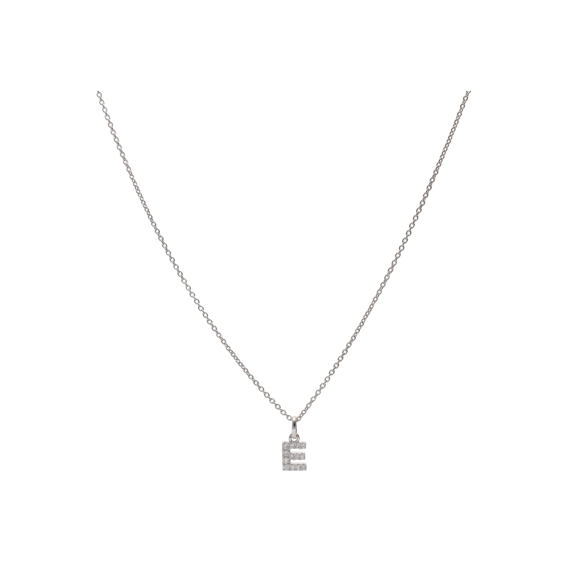 Bartorelli Italian Jewels | COLLANA IN ORO BIANCO CON LETTERA 