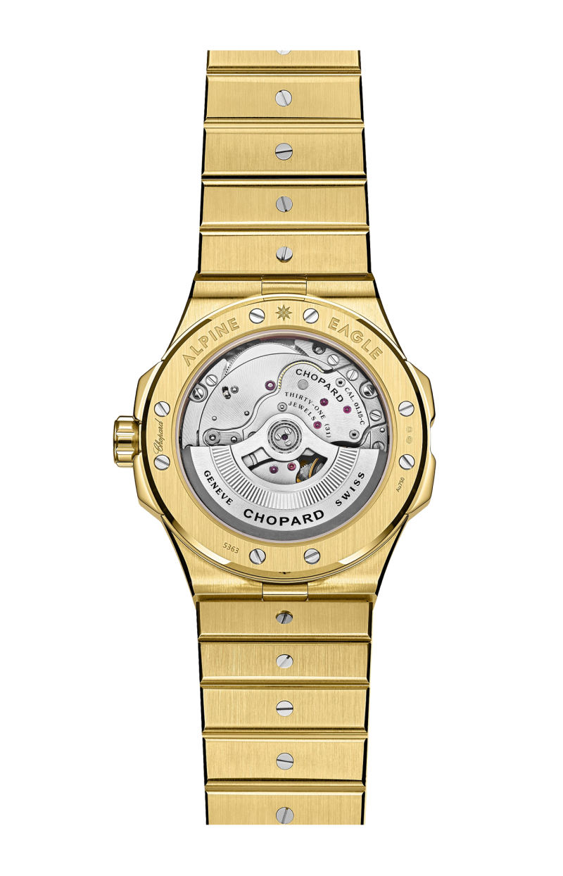 Chopard | ALPINE EAGLE 41 MM, AUTOMATICO, ORO GIALLO ETICO, ZAFFIRI COLORATI - 295363 (2)