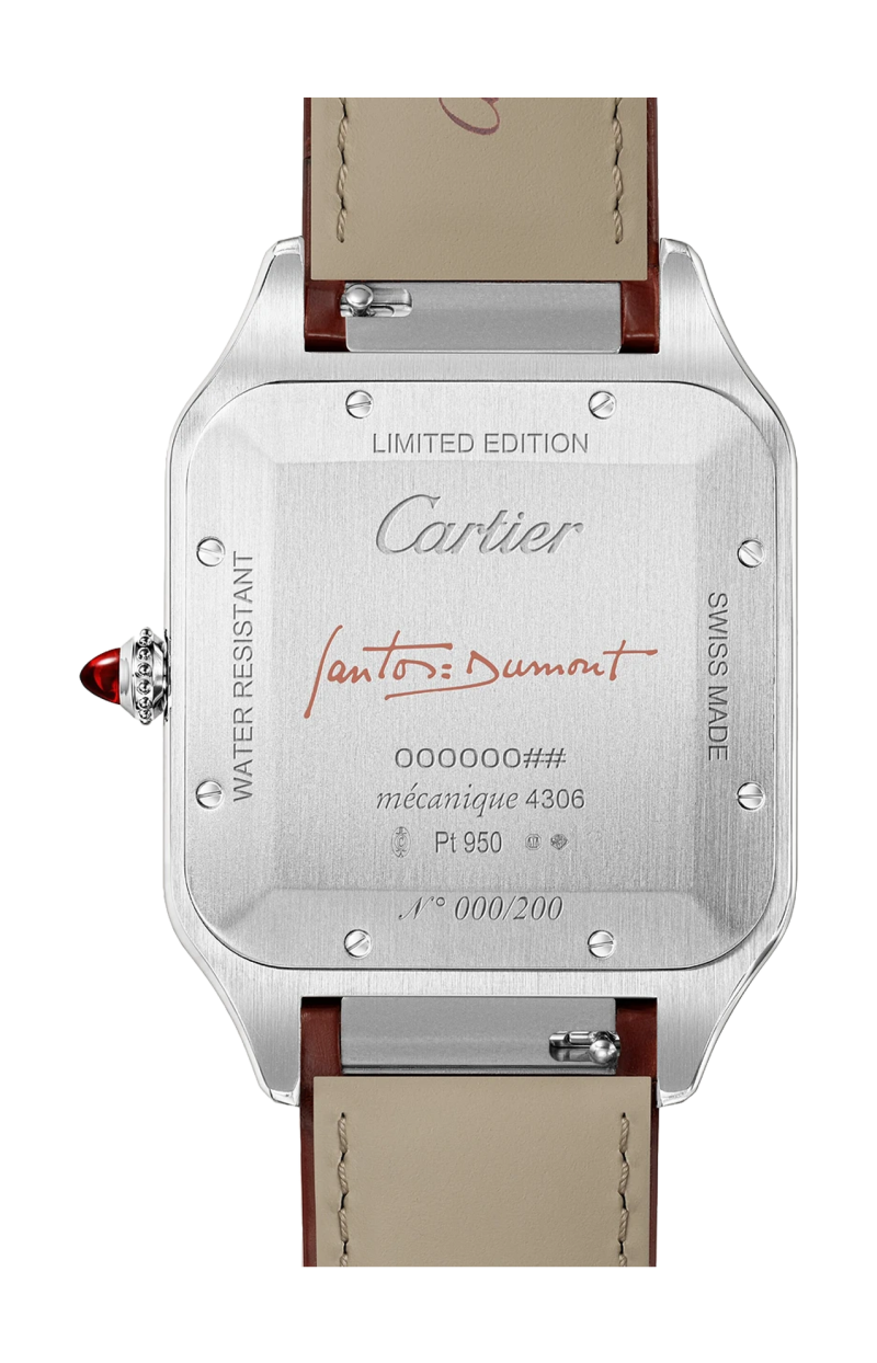 Cartier | SANTOS-DUMONT MODELLO EXTRA-LARGE, PALTINO, MANUALE - LIMITED EDITION - WGSA0113 (2)