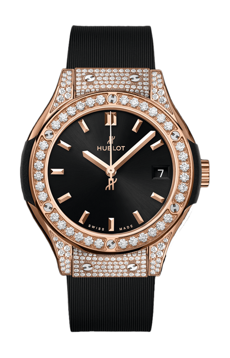 Hublot | CLASSIC FUSION KING GOLD PAV&Eacute; 33 MM - 581.OX.1480.RX.1704 (1)