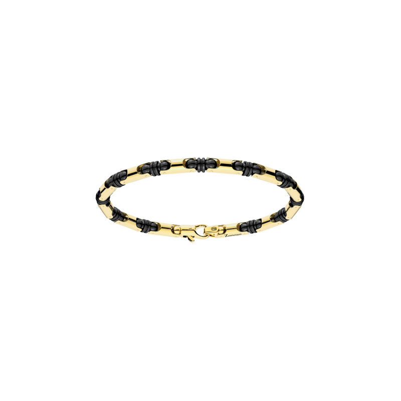 Zancan | BRACCIALE ZANCAN IN ORO 18KT E CERAMICA - KB052G-N (1)