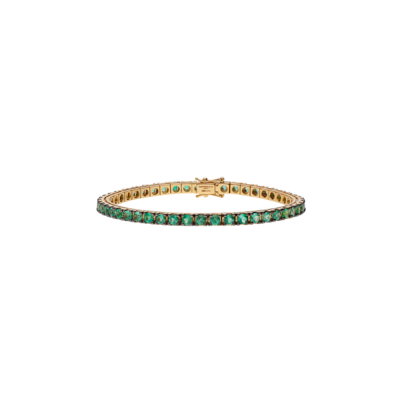Bartorelli Italian Jewels | BRACCIALE TENNIS IN ORO ROSA CON SMERALDI - M.TBRSME2.9OR (1)