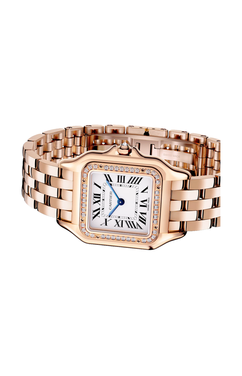 Cartier | PANTH&Egrave;RE DE CARTIER  MODELLO MEDIO, ORO ROSA, DIAMANTI, QUARZO - WJPN0088 (5)