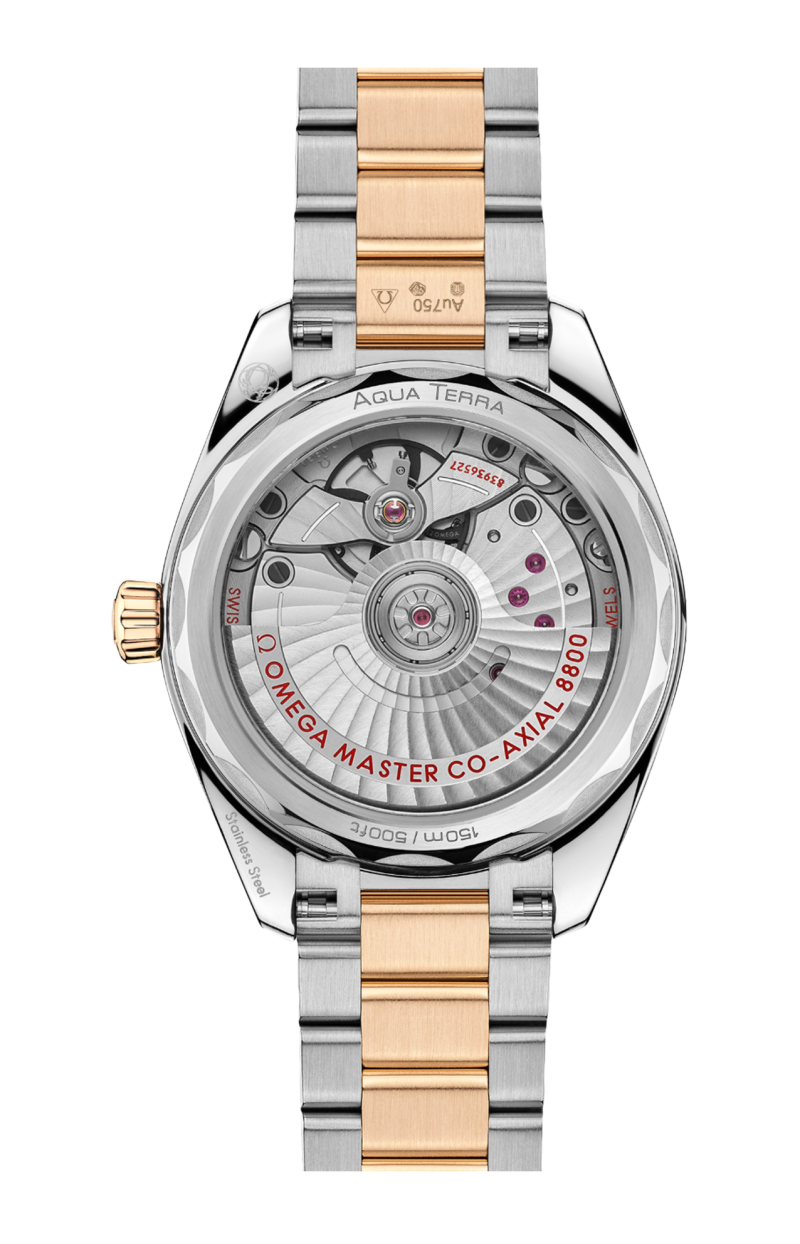 Omega | SEAMASTER AQUA TERRA SHADES 34 MM, ACCIAIO-ORO MOONSHINE&trade; SU ACCIAIO-ORO MOONSHINE&trade; - 220.20.34.20.08.001 (2)