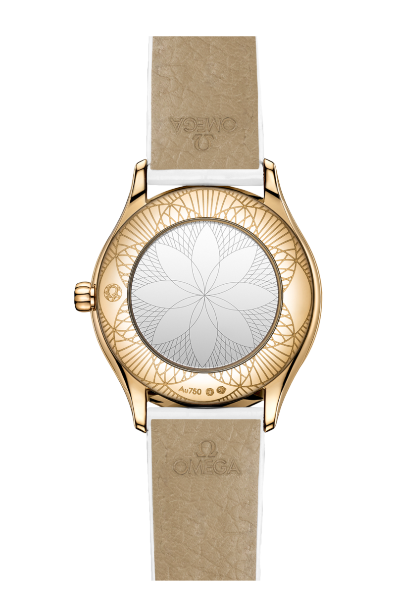 Omega | DE VILLE MINI TR&Eacute;SOR 26 MM, ORO MOONSHINE&trade; SU ALLIGATORE - 428.58.26.60.04.001 (2)