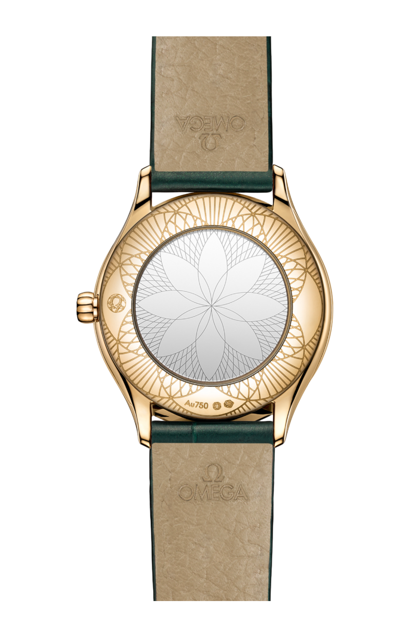 Omega | DE VILLE MINI TR&Eacute;SOR 26 MM, ORO MOONSHINE&trade; SU ALLIGATORE - 428.58.26.60.99.001 (2)