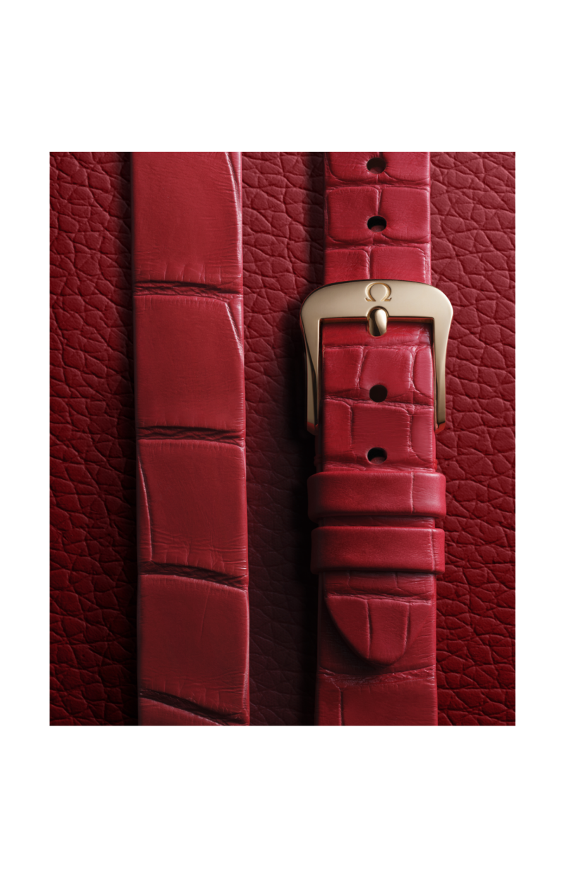 Omega | DE VILLE MINI TR&Eacute;SOR 26 MM, ORO MOONSHINE&trade; SU ALLIGATORE - 428.58.26.60.04.003 (3)