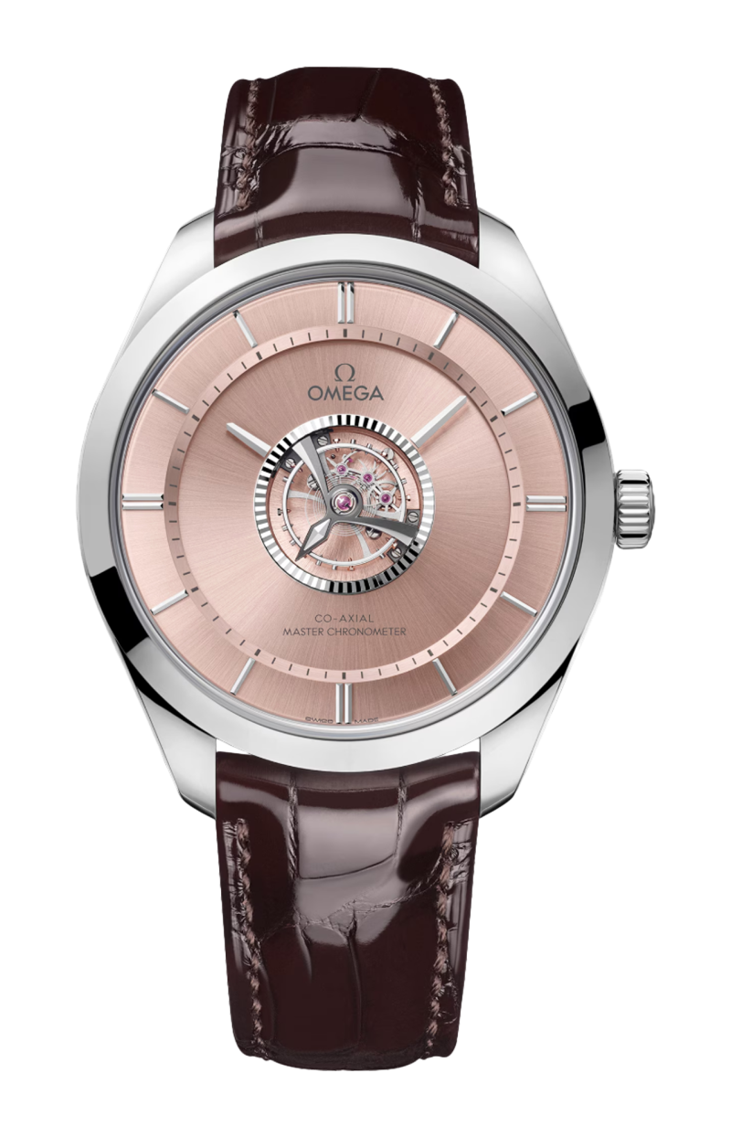 Omega | DE VILLE TOURBILLON 43 MM, ORO CANOPUS GOLD&trade; SU PELLE - LIMITED EDITION - 529.53.43.22.99.001 (1)