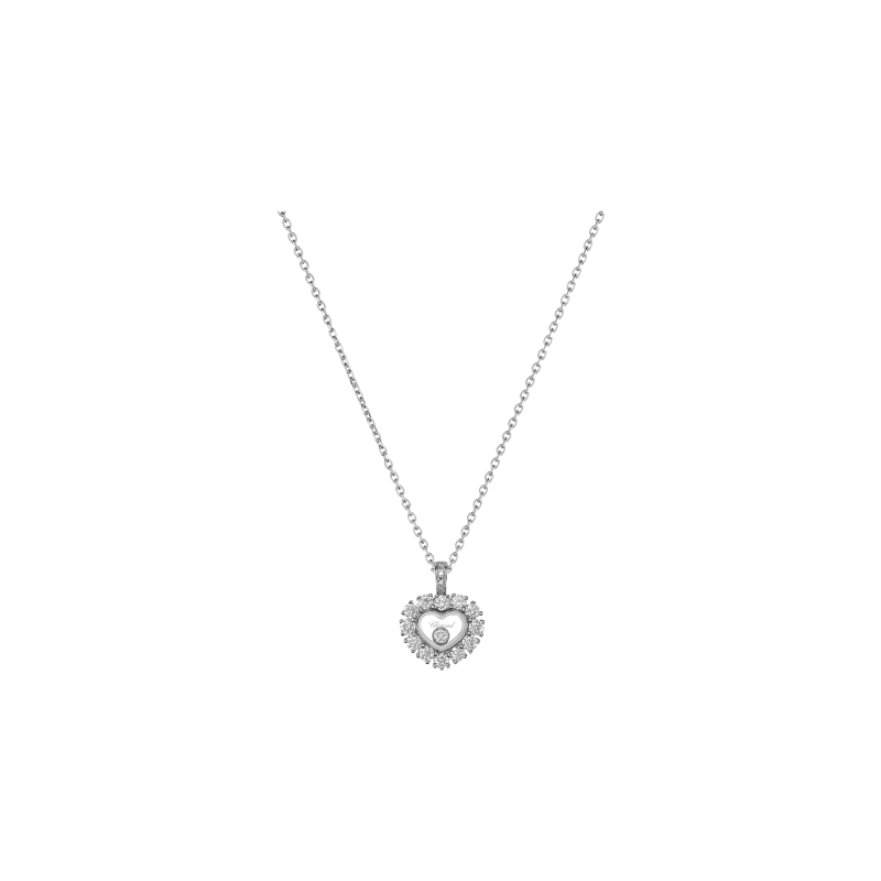 Chopard | CHOPARD - COLLANA HAPPY DIAMONDS ICONS JOAILLERIE, ORO BIANCO ETICO, DIAMANTI - 79A616 (1)