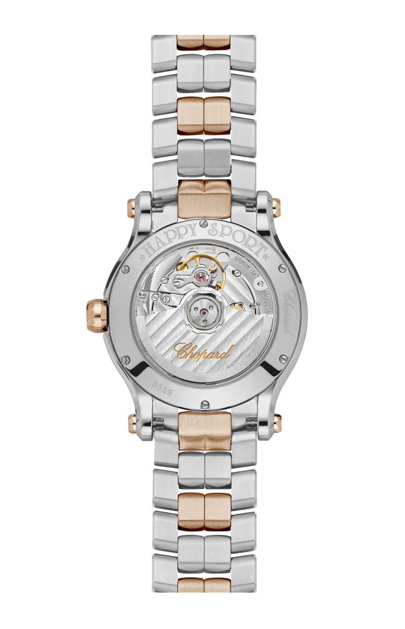 Chopard | HAPPY SPORT 36 MM, AUTOMATICO, ORO ROSA ETICO, LUCENT STEEL&trade;, DIAMANTI - 278559 (2)
