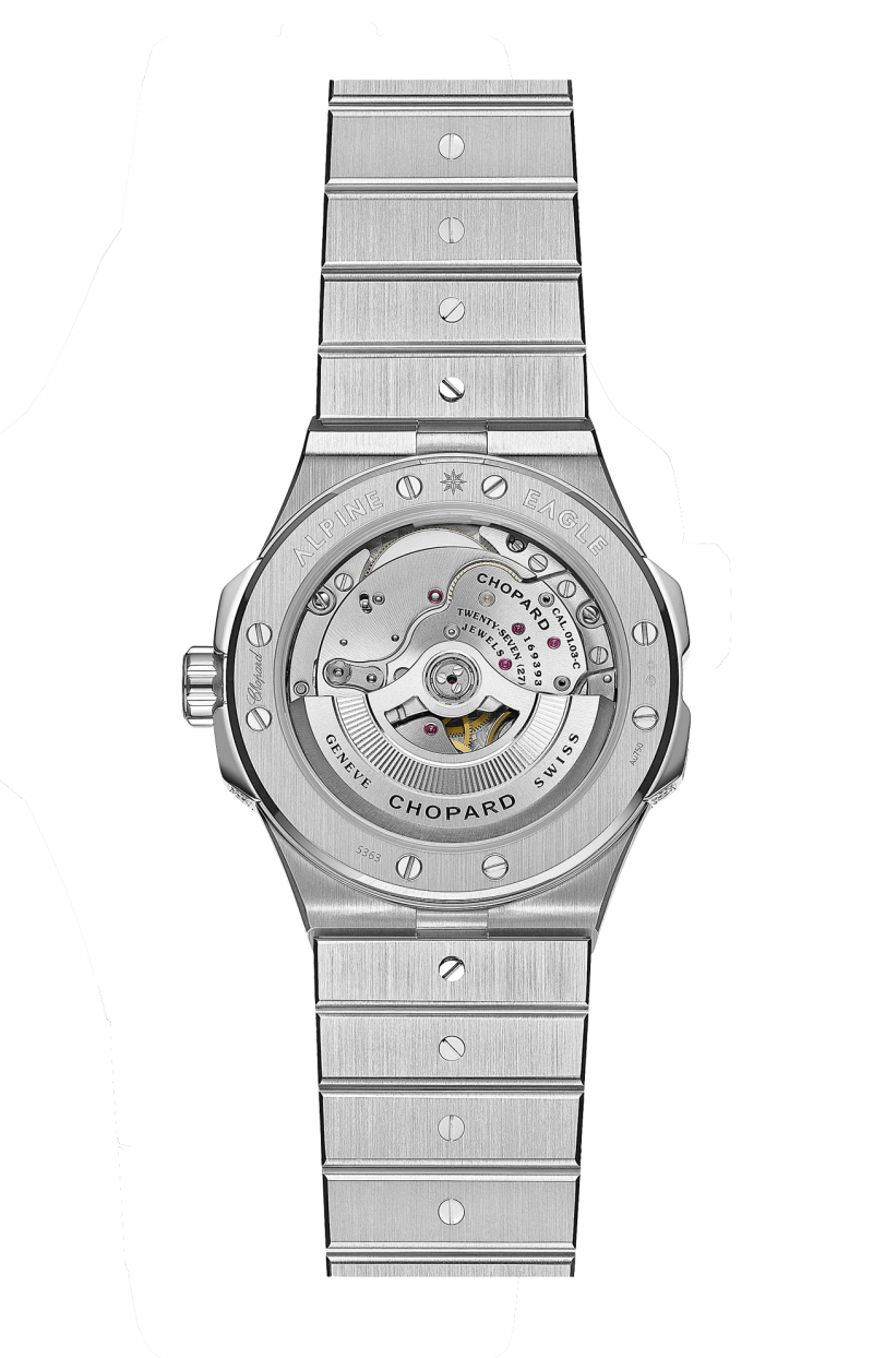 Chopard | ALPINE EAGLE 41 MM, AUTOMATICO, ORO BIANCO ETICO, DIAMANTI, ZAFFIRI - 295363 (2)