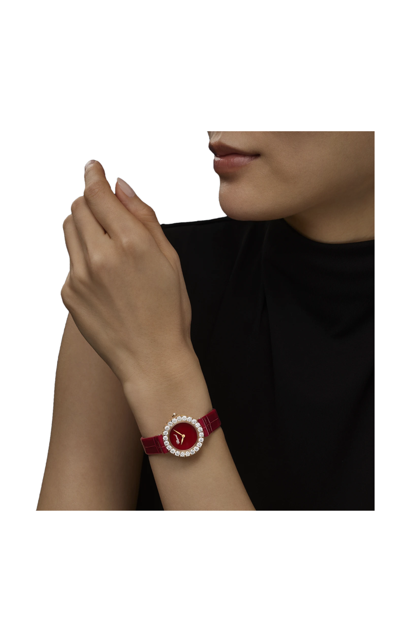 Chopard | L'HEURE DU DIAMANT ROUND 26 MM, MANUALE, ORO ETICO ROSA, DIAMANTI - 13A178 (5)