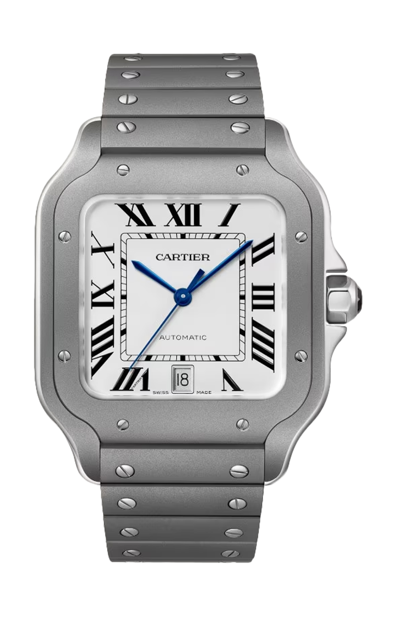 Cartier | SANTOS DE CARTIER MODELLO GRANDE, TITANIO, AUTOMATICO - WSSA0089 (1)