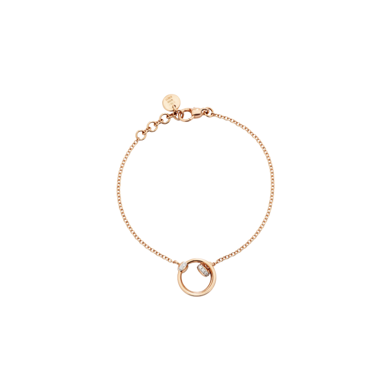 Chopard | BRACCIALE POMELLATO TOGETHER IN ORO ROSA E PAV&Eacute; DI DIAMANTI - PBC5013O7WHRDB000 (2)