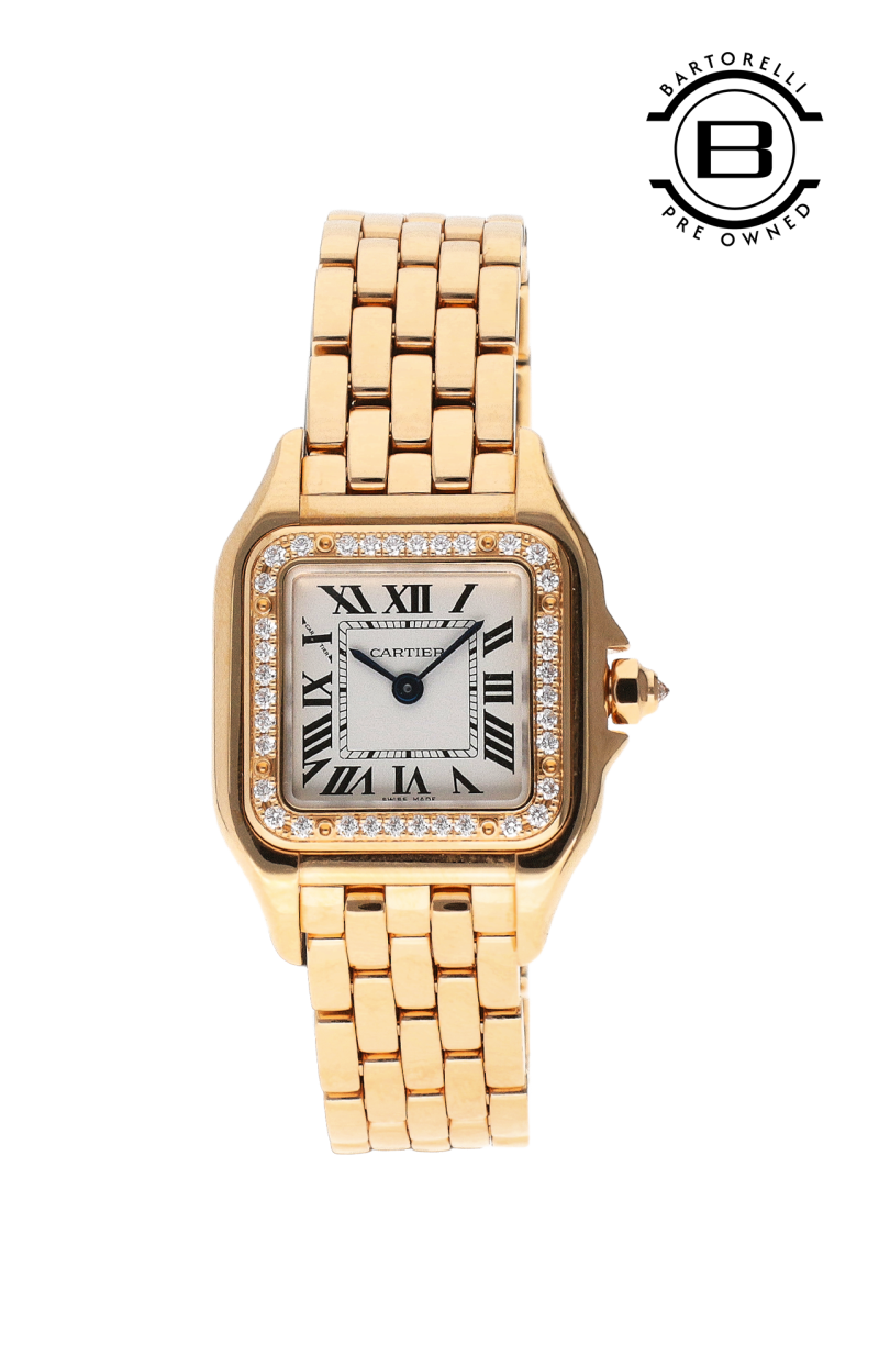 Cartier | PANTH&Egrave;RE DE CARTIER MODELLO PICCOLO, ORO ROSA, DIAMANTI, QUARZO - U-WJPN0071 (1)