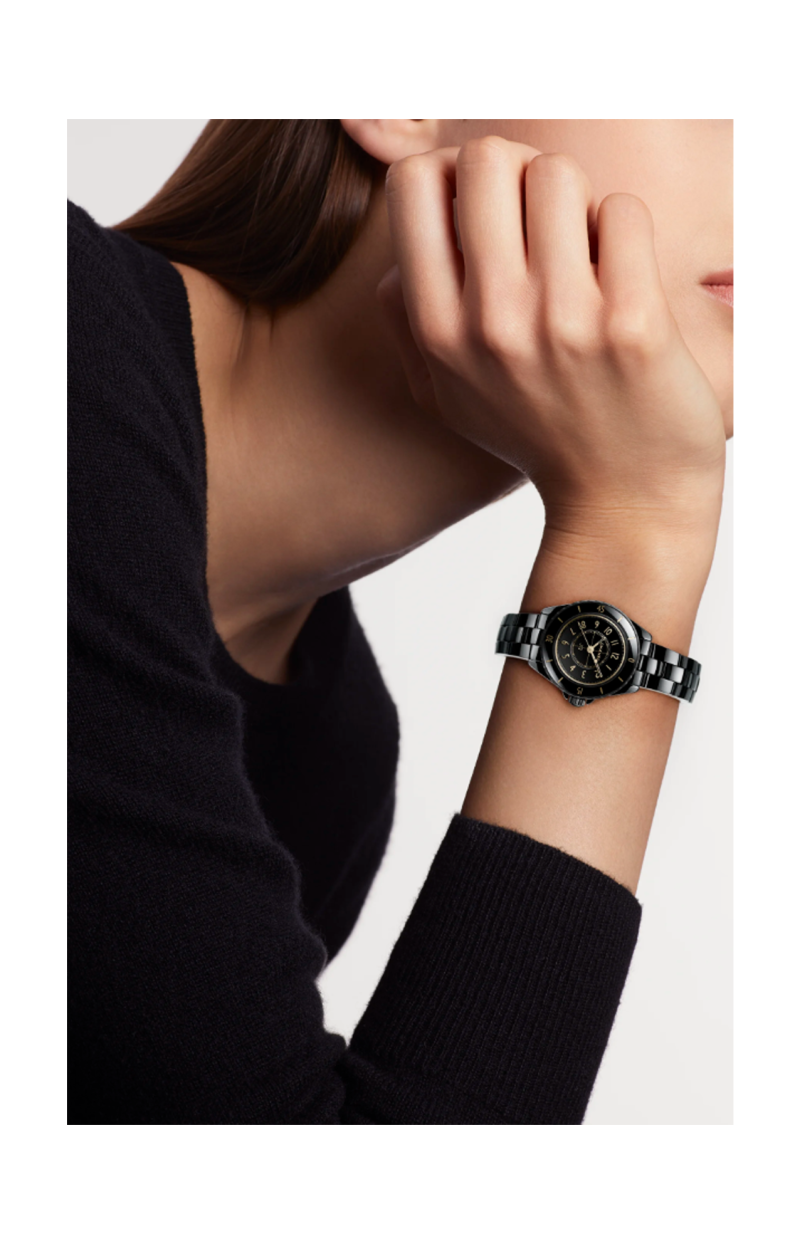 Chanel | J12 GOLDEN BLACK, 28 MM - H11057 (2)