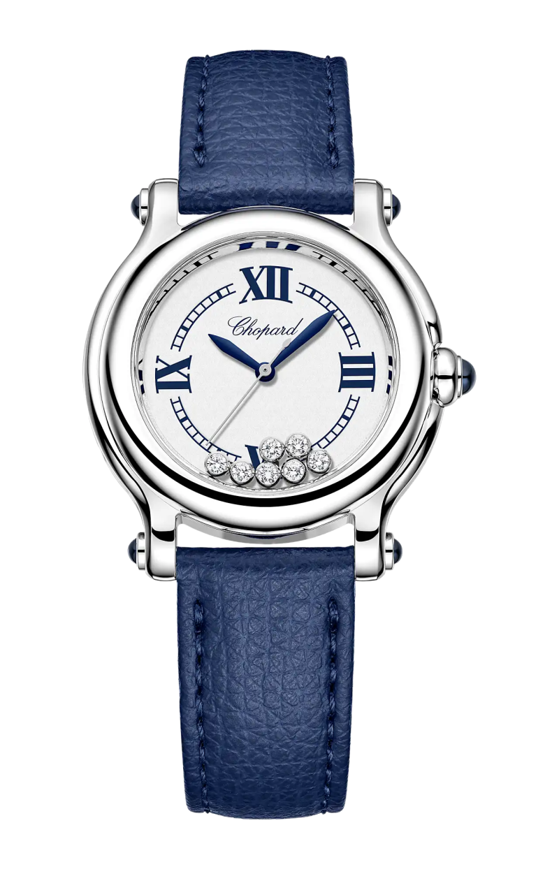 Chopard | HAPPY SPORT THE FIRST 33 MM, QUARZO, LUCENT STEEL&trade;, DIAMANTI - 278640-3003 (1)