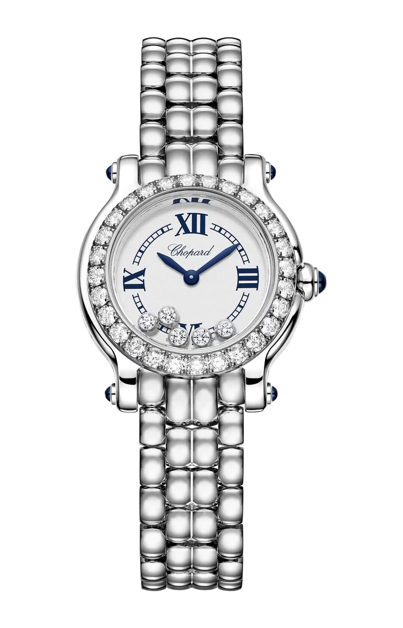 Chopard | HAPPY SPORT THE FIRST 26 MM, LUCENT STEEL&trade;, DIAMANTI, QUARZO - 278633-3002 (1)