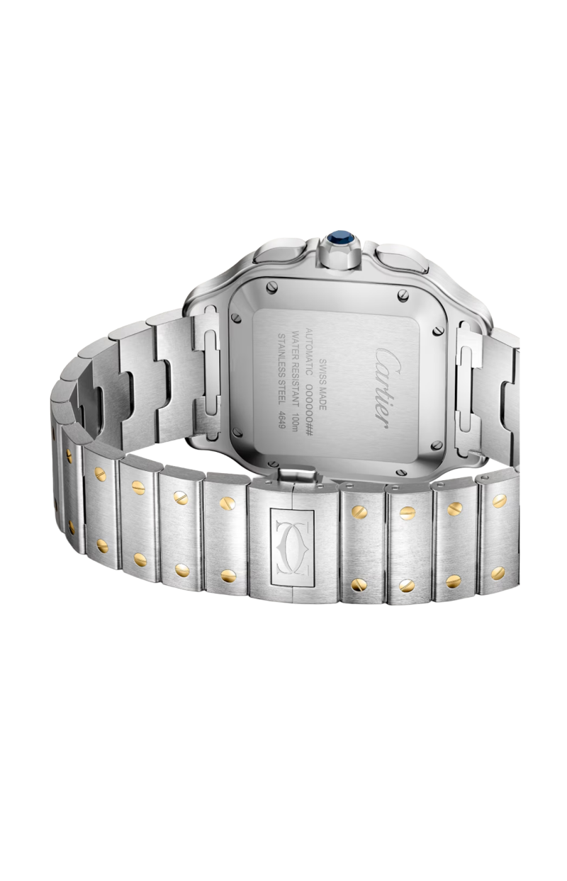 Cartier | SANTOS DE CARTIER MODELLO GRANDE, ACCIAIO, ORO GIALLO, AUTOMATICO - W2SA0035 (4)