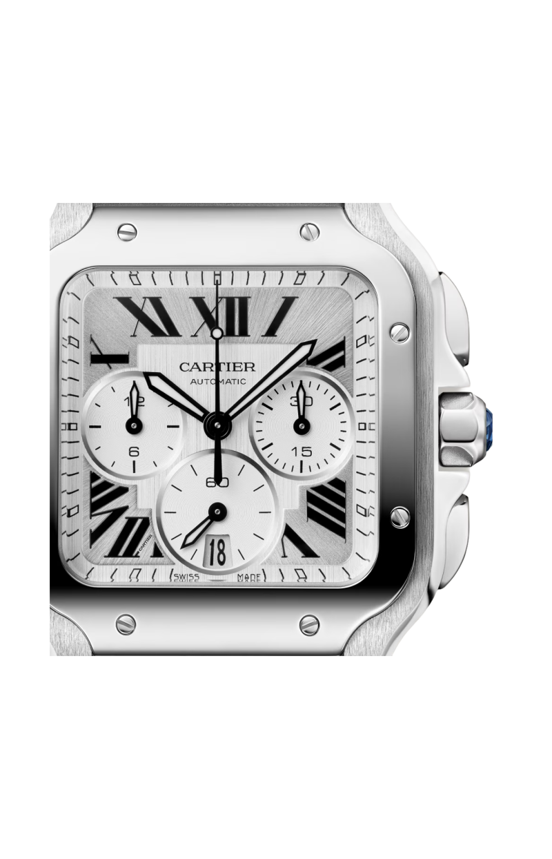 Cartier | SANTOS DE CARTIER MODELLO GRANDE, ACCIAIO, AUTOMATICO - WSSA0083 (2)