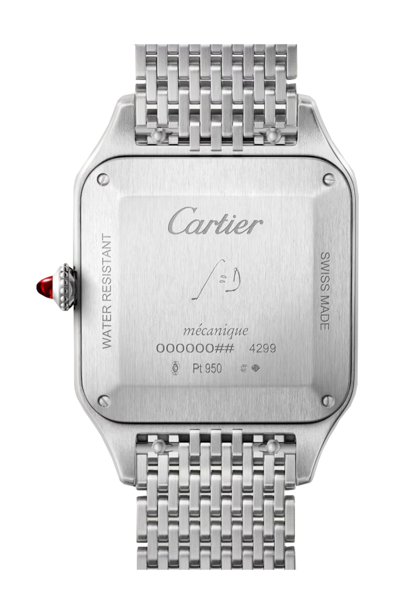 Cartier | SANTOS-DUMONT MODELLO GRANDE, PLATINO, MANUALE - WGSA0124 (4)