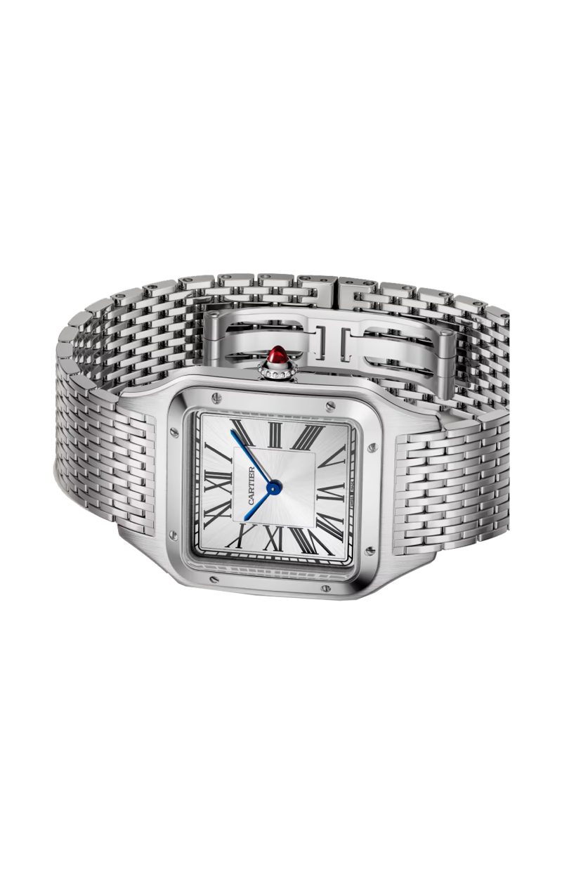 Cartier | SANTOS-DUMONT MODELLO GRANDE, PLATINO, MANUALE - WGSA0124 (5)