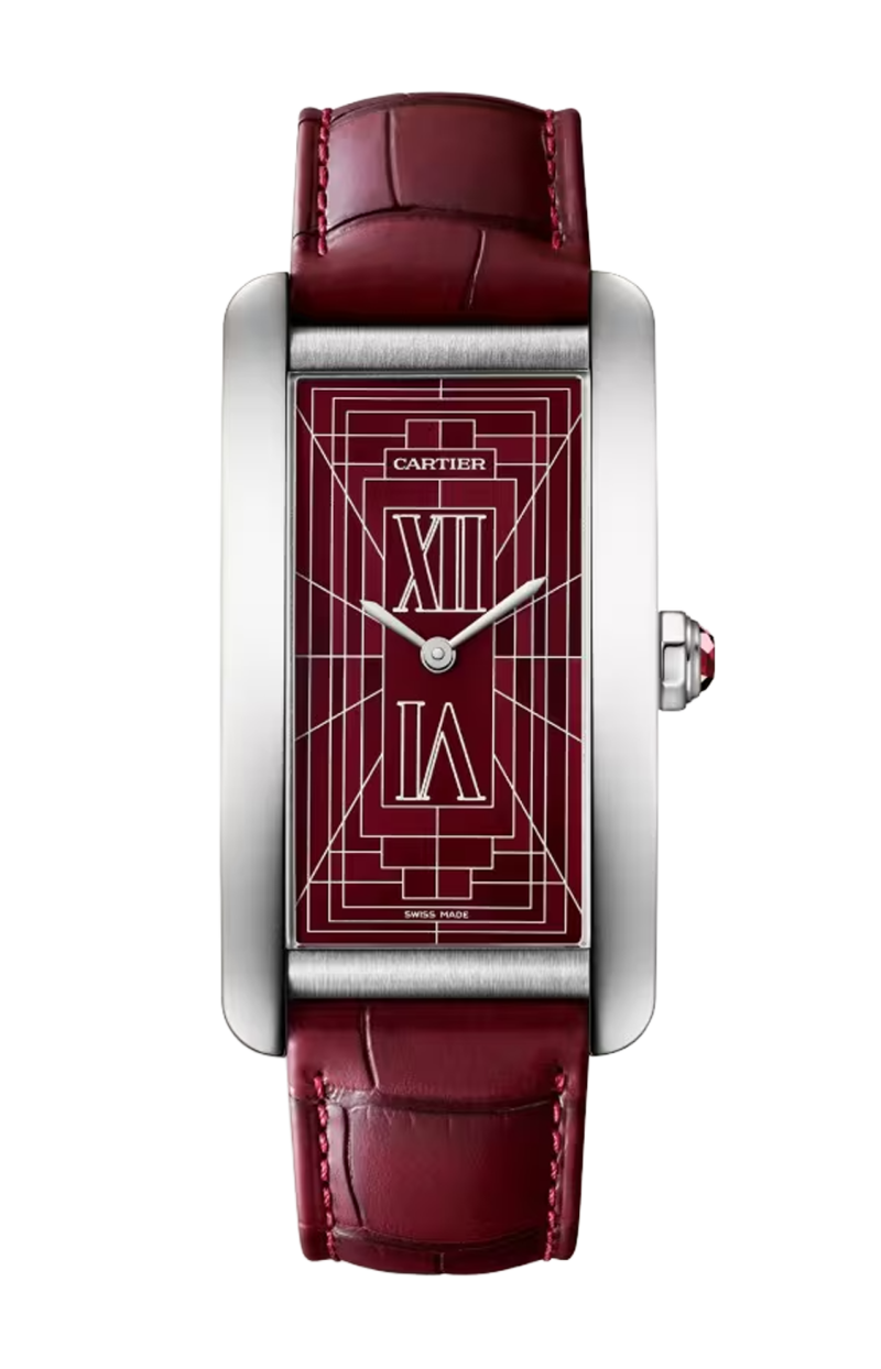 Cartier | TANK AM&Eacute;RICAINE MODELLO GRANDE, PLATINO, AUTOMATICO - WGTA0371 (1)