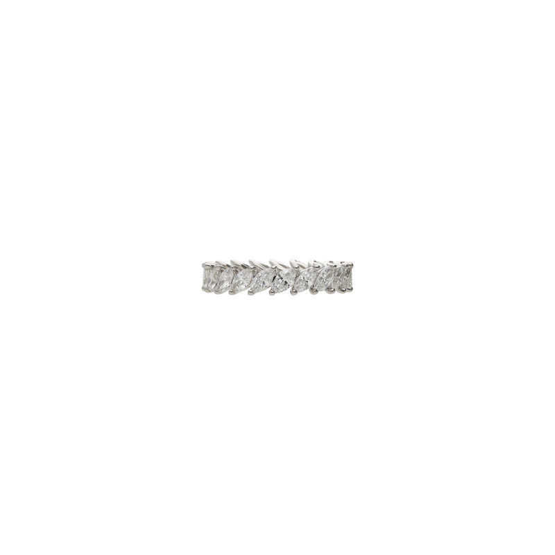 Bartorelli Italian Jewels | ANELLO VERETTA IN ORO BIANCO E DIAMANTI - 369-5106 (3)