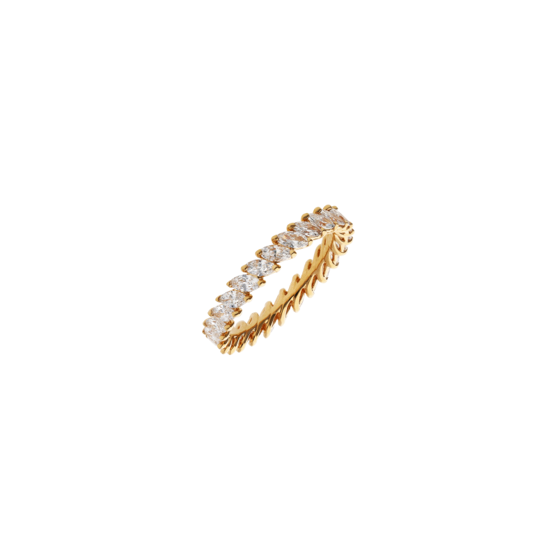 Bartorelli Italian Jewels | ANELLO VERETTA IN ORO ROSA E DIAMANTI - 369-5106 (1)