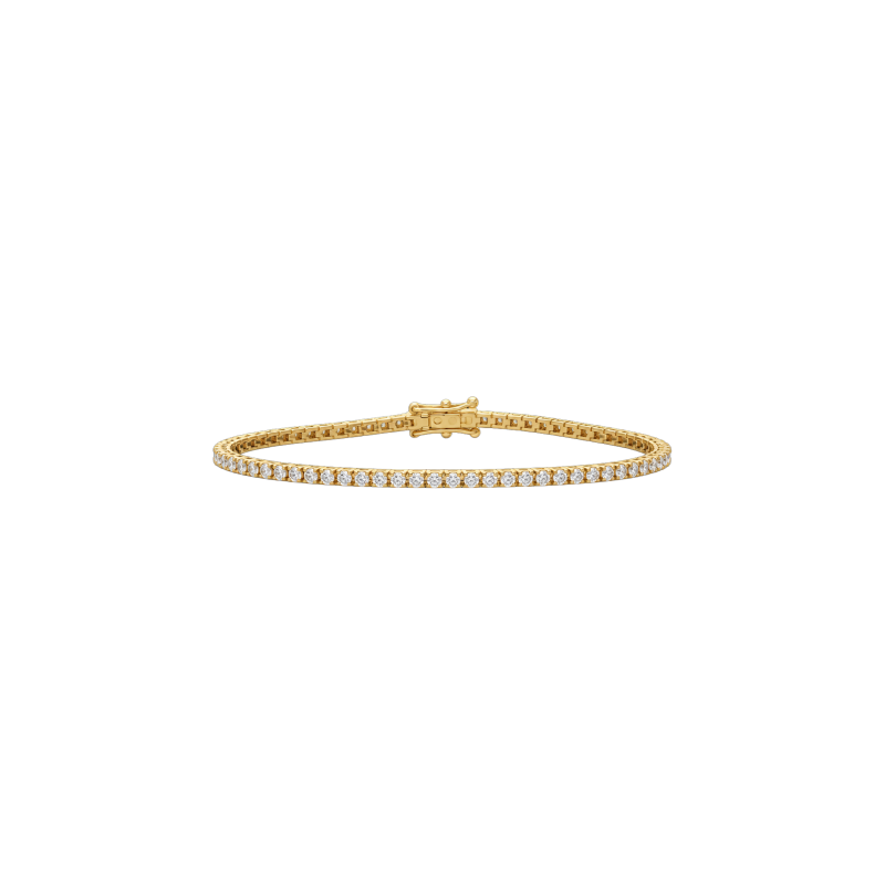 Bartorelli Italian Jewels | BRACCIALE TENNIS IN ORO GIALLO E DIAMANTI - 329-PRE-C (1)