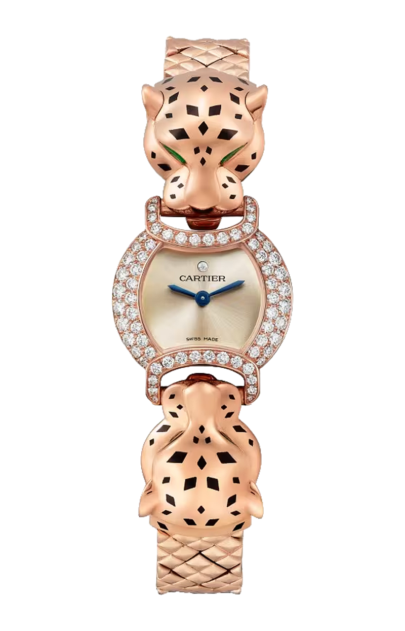 Cartier | LA PANTH&Egrave;RE DE CARTIER, 22.2 MM, QUARZO, ORO ROSA, DIAMANTI - HPI01442 (1)