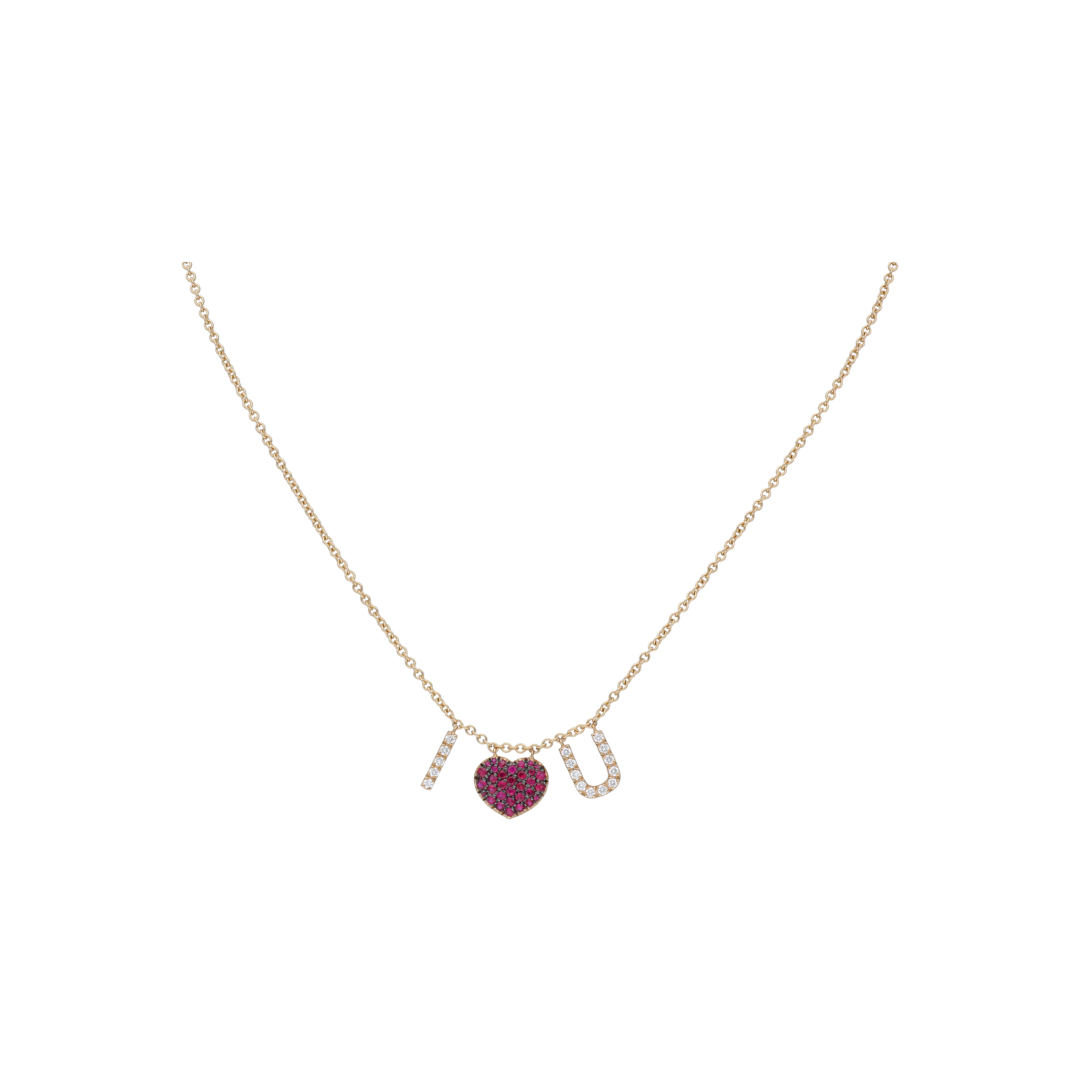 Bartorelli Italian Jewels | COLLANA GIROCOLLO IN ORO ROSA CON LETTERE PENDENTI 