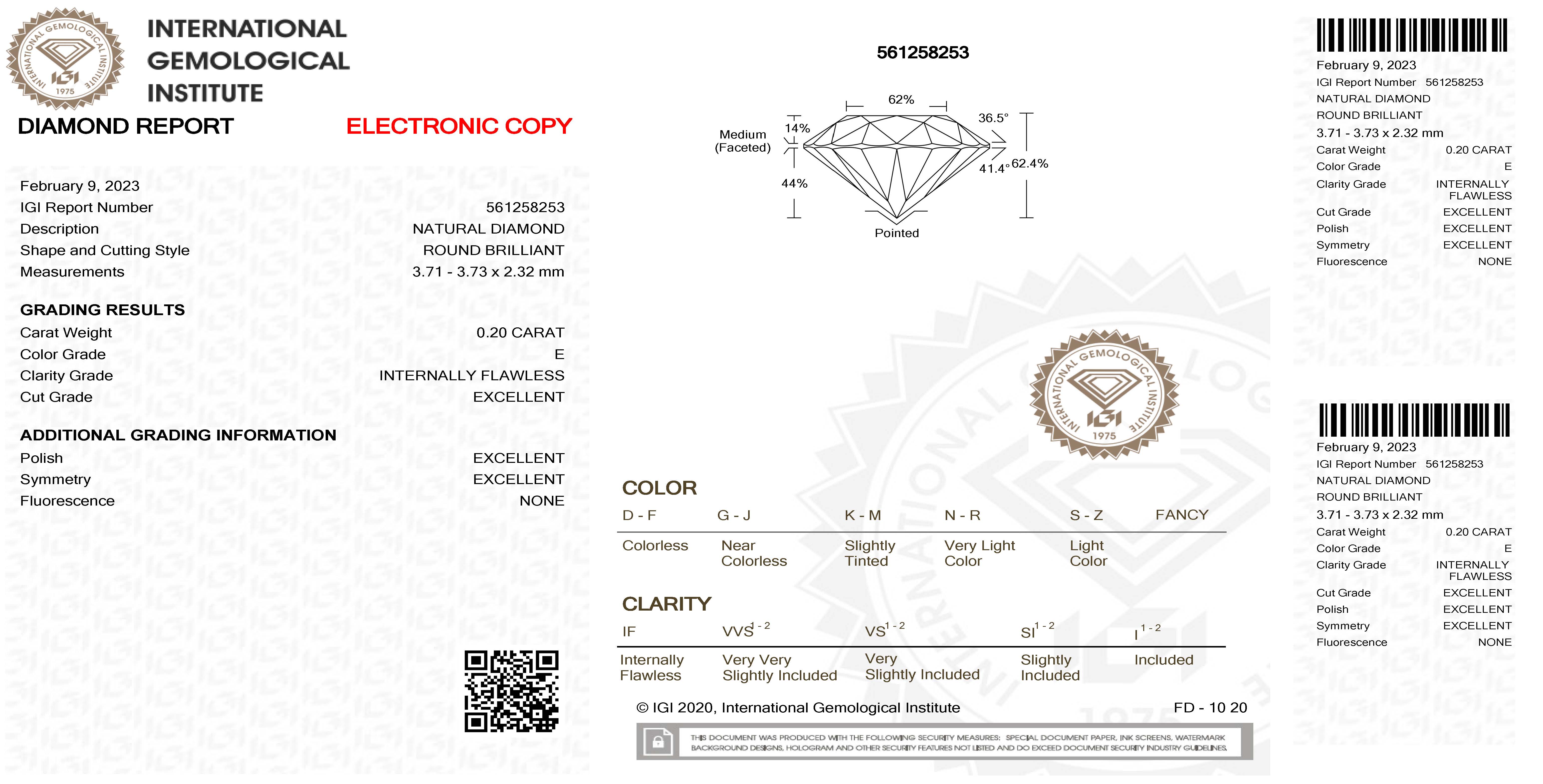 Bartorelli Italian Jewels | ORECCHINI SOLITARIO IN ORO BIANCO CON DIAMANTI CERTIFICATI IGI - BAOR31 (3)
