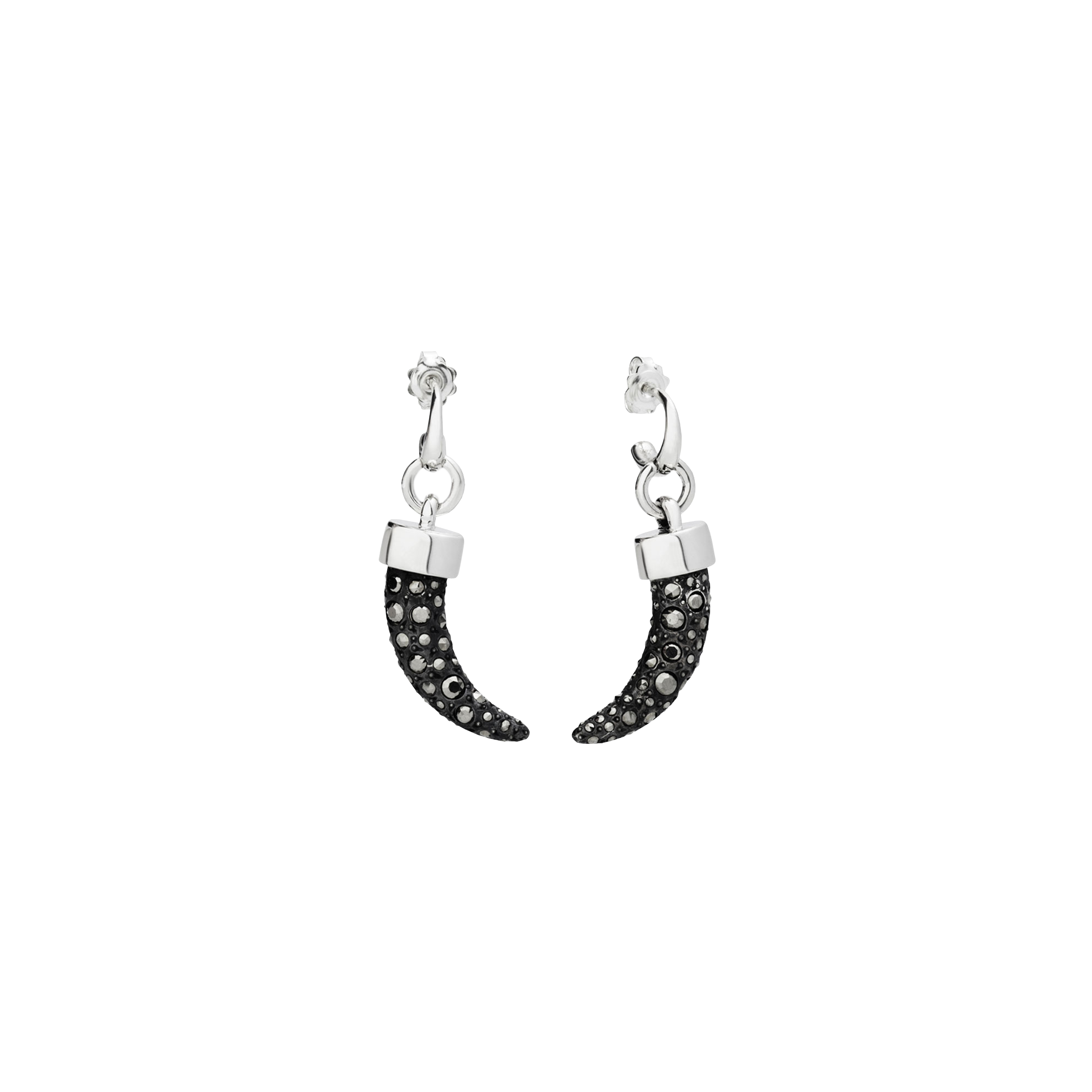 Pomellato | POMELLATO 67 ORECCHINI ARGENTO E MARCASITE - O.B223MA/A2 - O.B223MA/A2 (1)