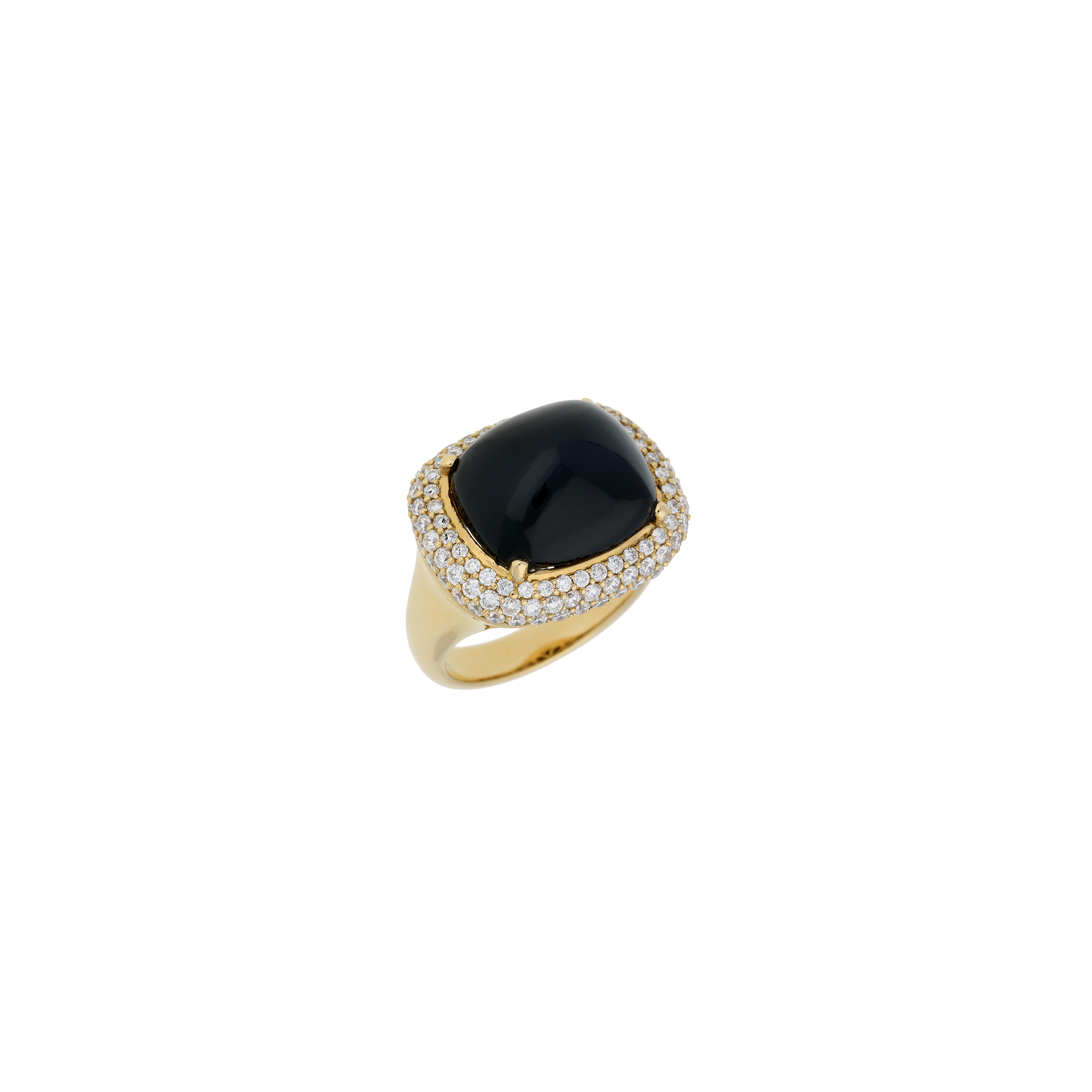 Bartorelli Italian Jewels | ANELLO IN ORO ROSA CON ONICE A PIRAMIDE E PAVE' DI DIAMANTI BIANCHI - TR7241D0XP (1)