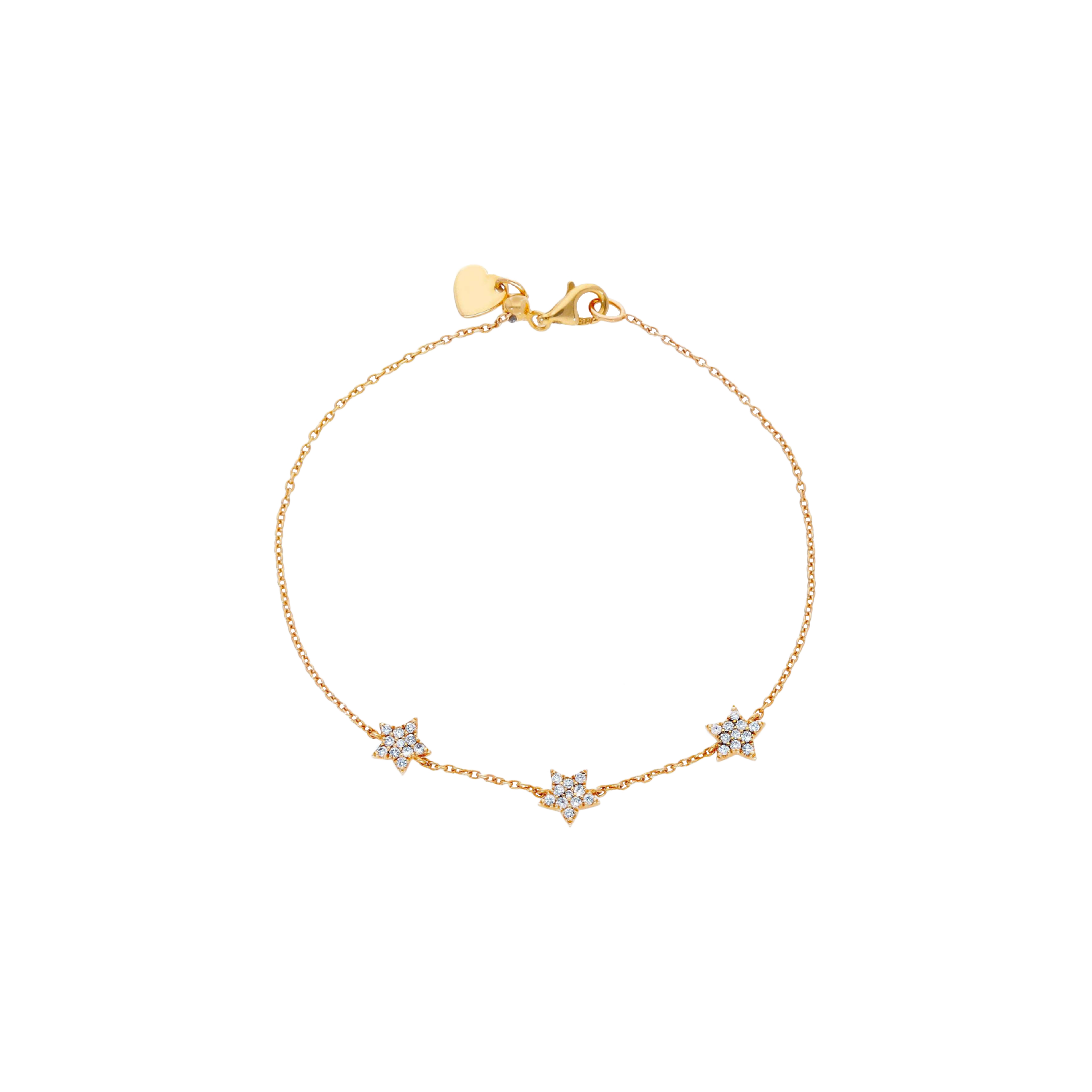 Bartorelli Italian Jewels | BRACCIALE IN ORO ROSA CON STELLE IN PAV&Egrave; DI DIAMANTI  *FP* - VB26366DP (1)