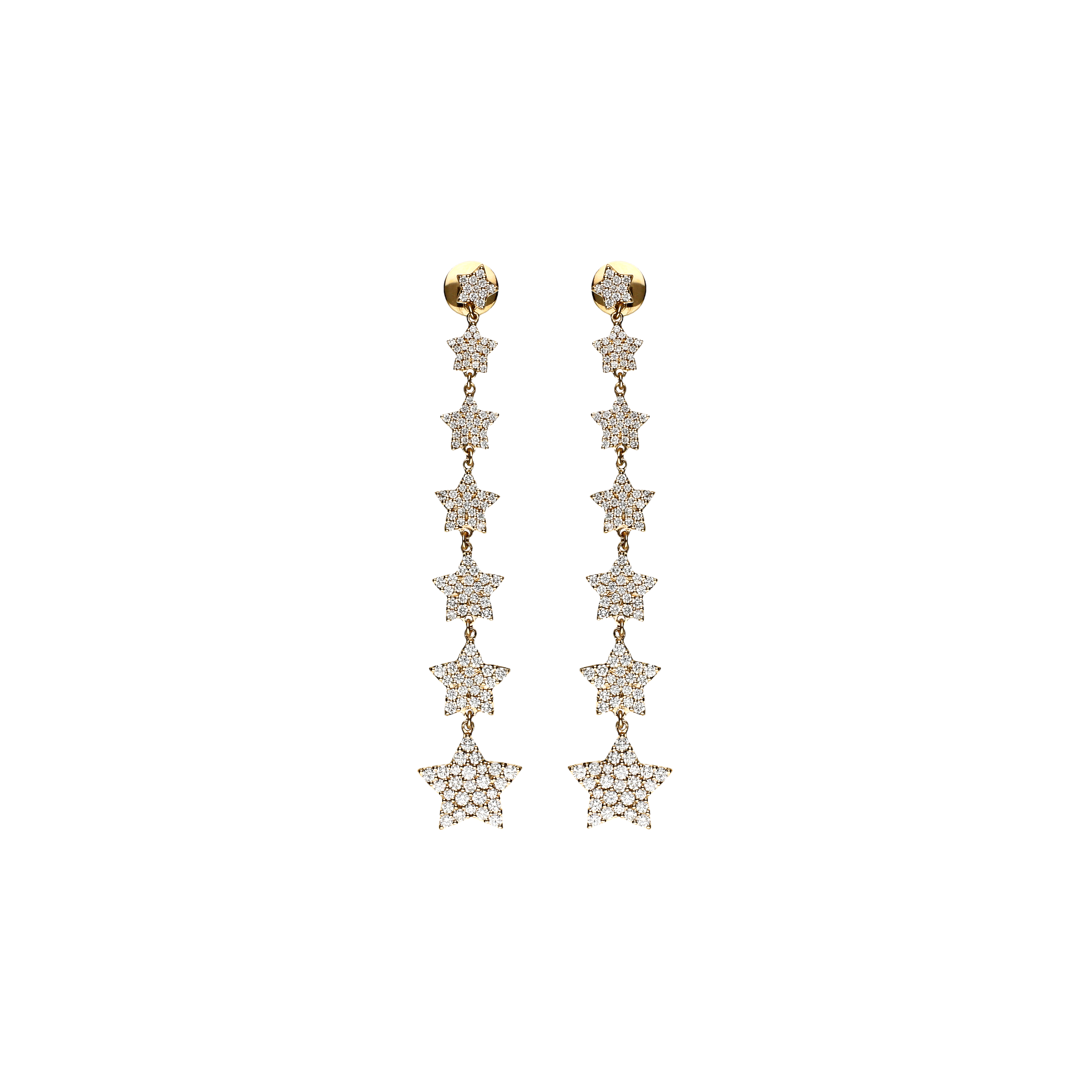 Bartorelli Italian Jewels | Orecchini Stelle in oro rosa 18 carati e diamanti bianchi - VE26334DP (1)