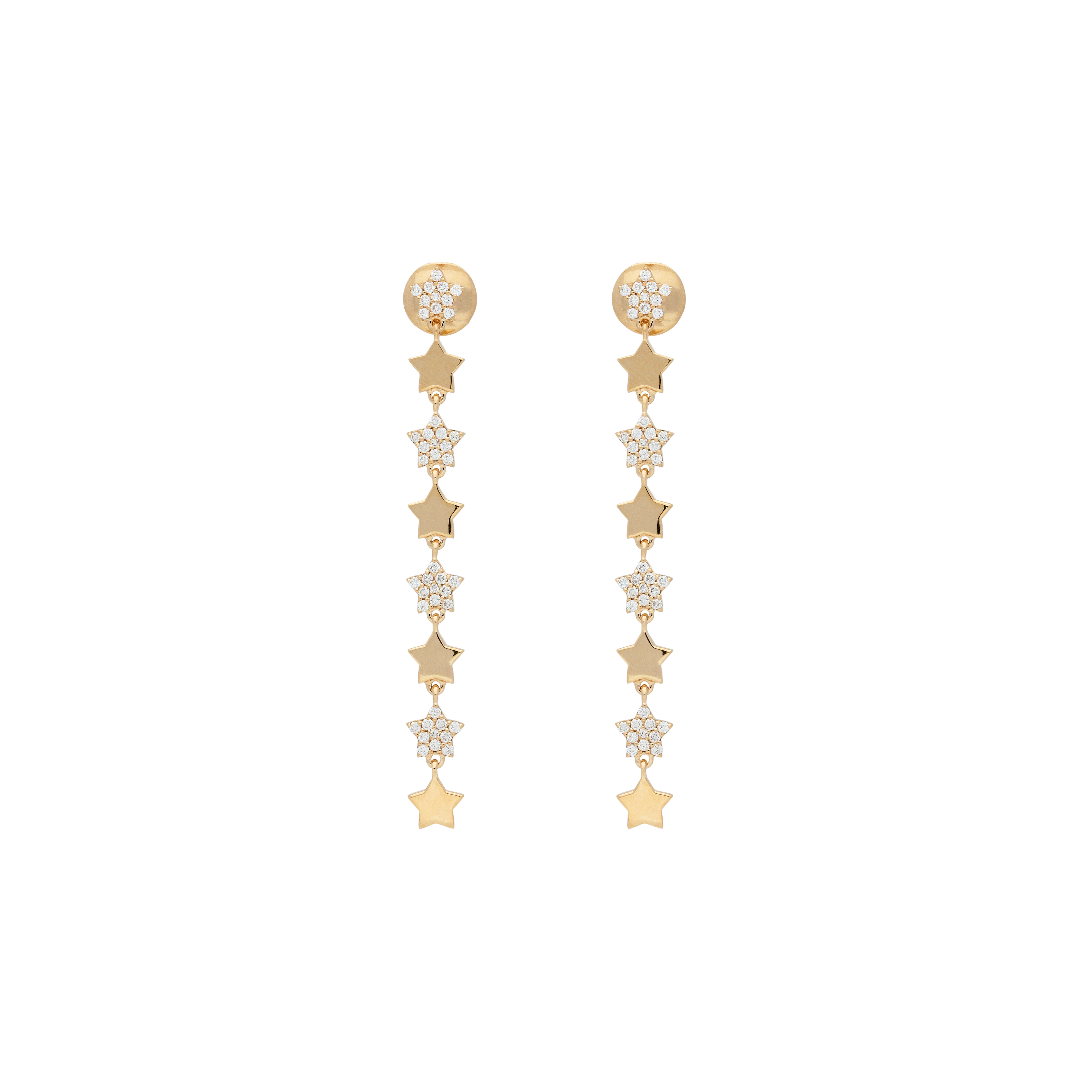 Bartorelli Italian Jewels | ORECCHINI PENDENTI IN ORO ROSA E DIAMANTI - VE27295DP (1)