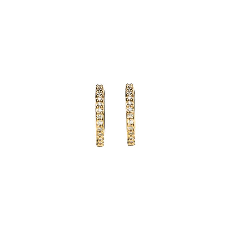 Bartorelli Italian Jewels | ORECCHINI A CERCHIO IN ORO ROSA CON DIAMANTI - VE27597DP (1)