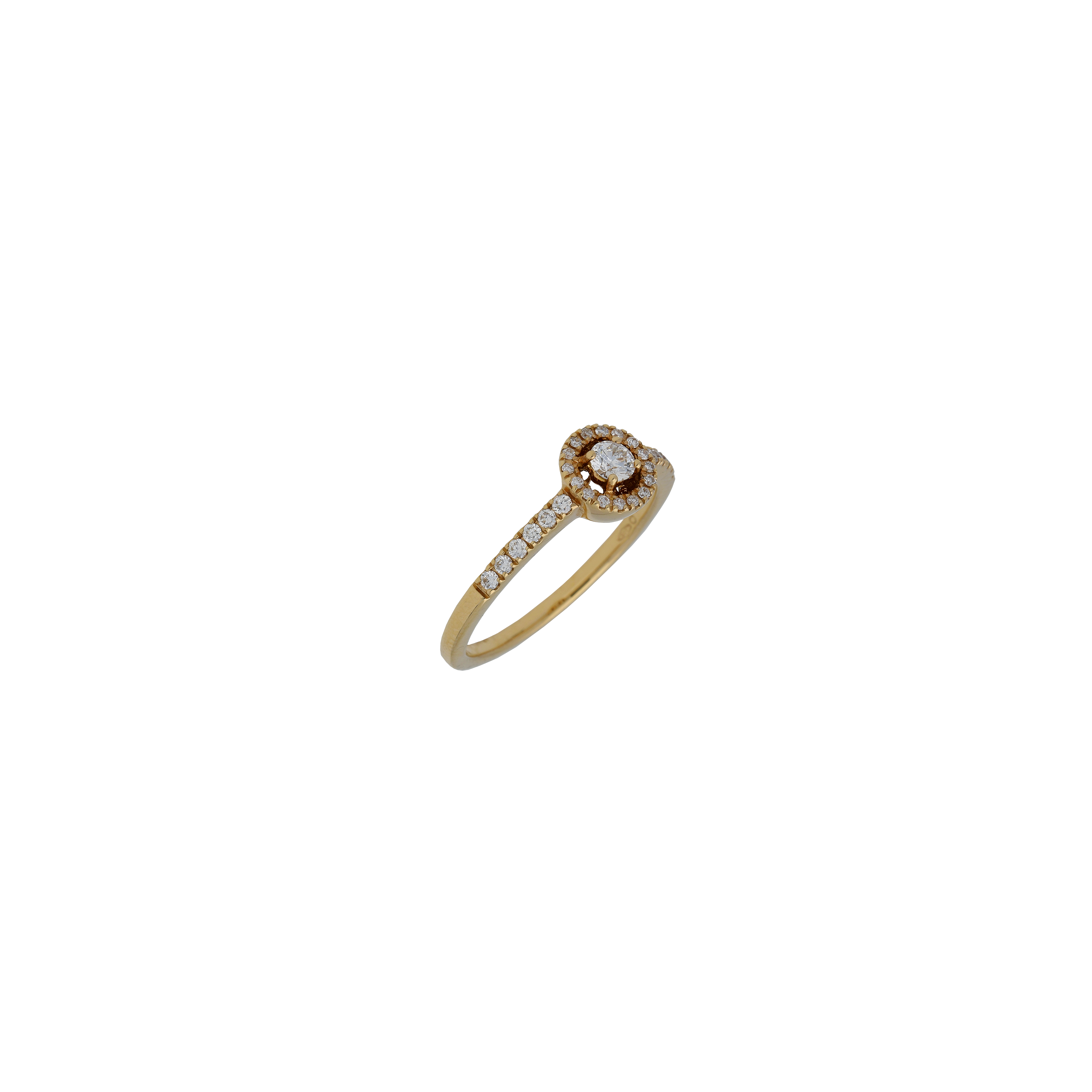 Bartorelli Italian Jewels | ANELLO SOLITARIO IN ORO ROSA E DIAMANTI BIANCHI - VR22404DP (1)