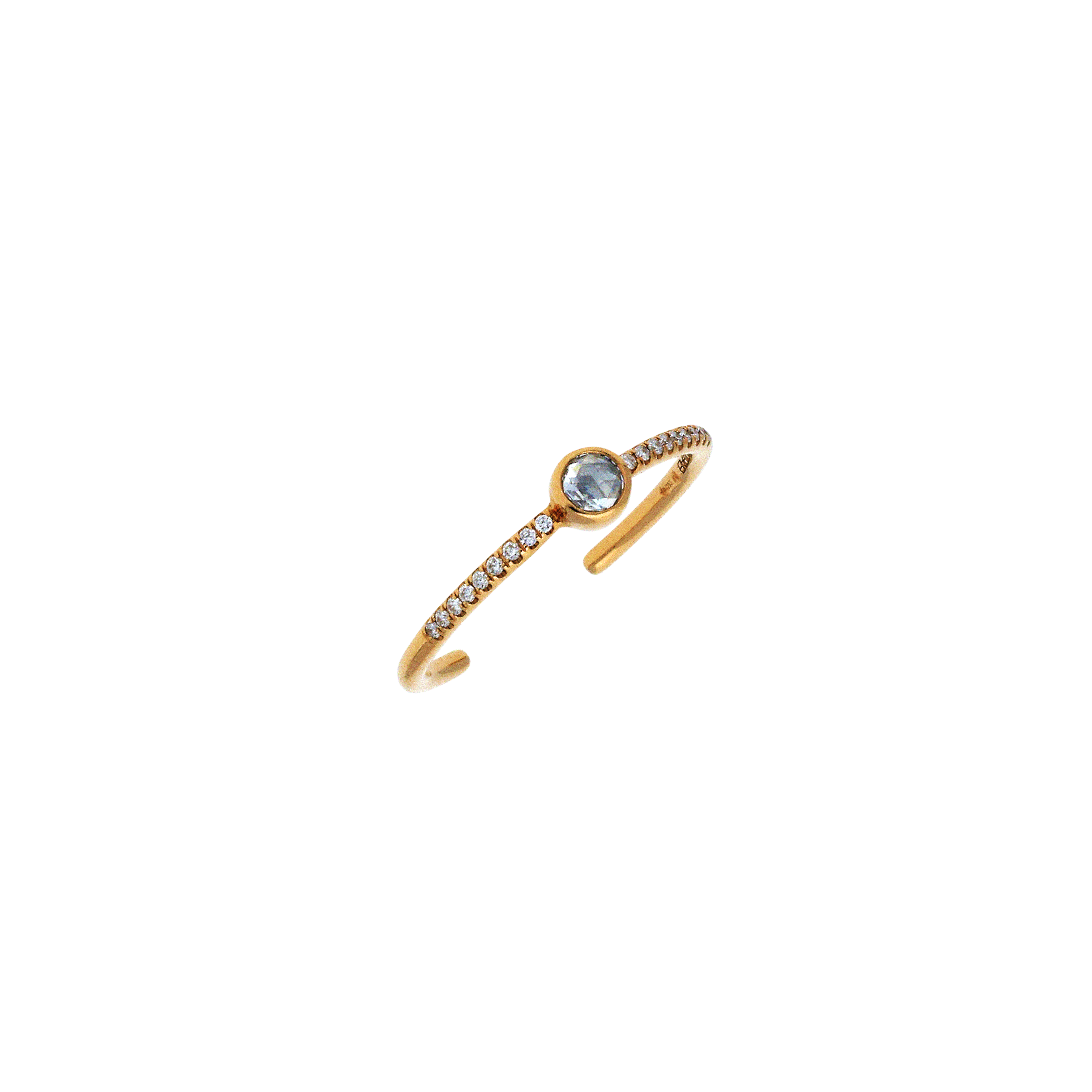 Bartorelli Italian Jewels | Anello in oro rosa 18 carati e diamanti bianchi taglio brillante - VR25435DP- (1)